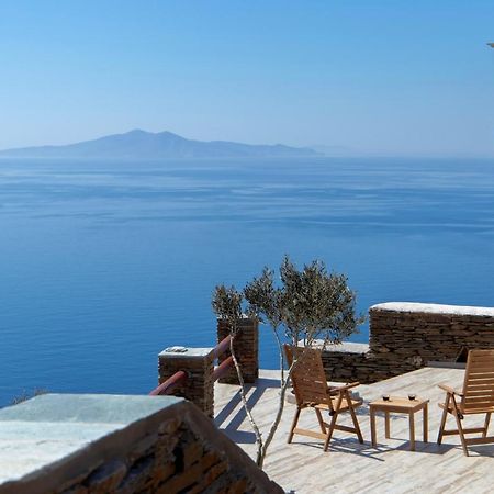 Acron Andros - Luxury Villa With Private Pool Korthio Buitenkant foto