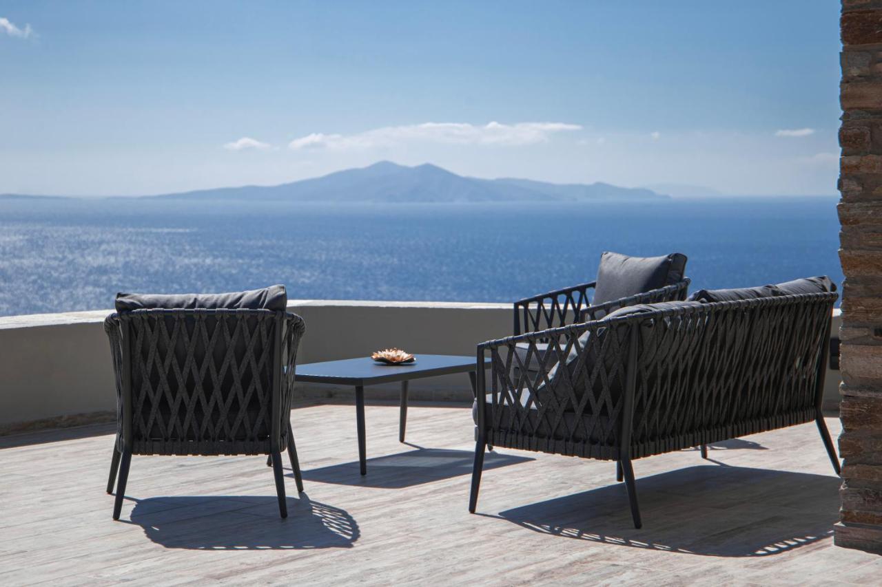 Acron Andros - Luxury Villa With Private Pool Korthio Buitenkant foto