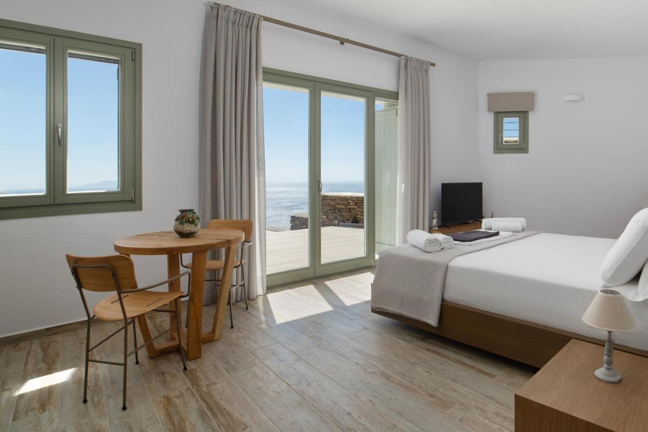 Acron Andros - Luxury Villa With Private Pool Korthio Buitenkant foto