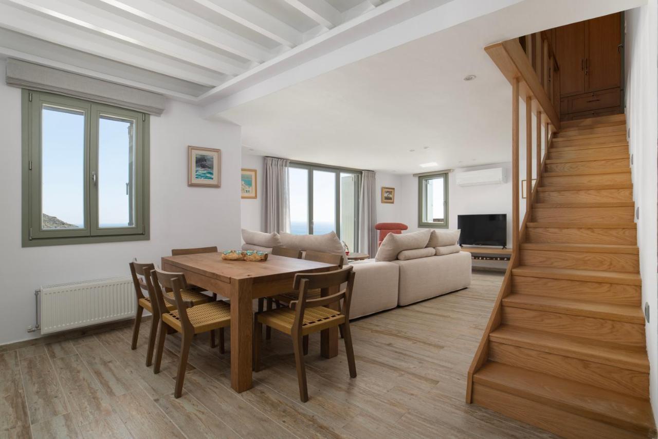 Acron Andros - Luxury Villa With Private Pool Korthio Buitenkant foto