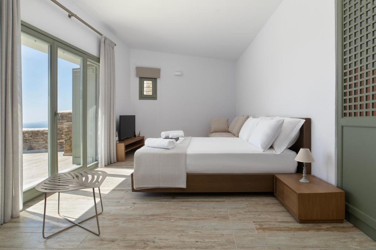 Acron Andros - Luxury Villa With Private Pool Korthio Buitenkant foto