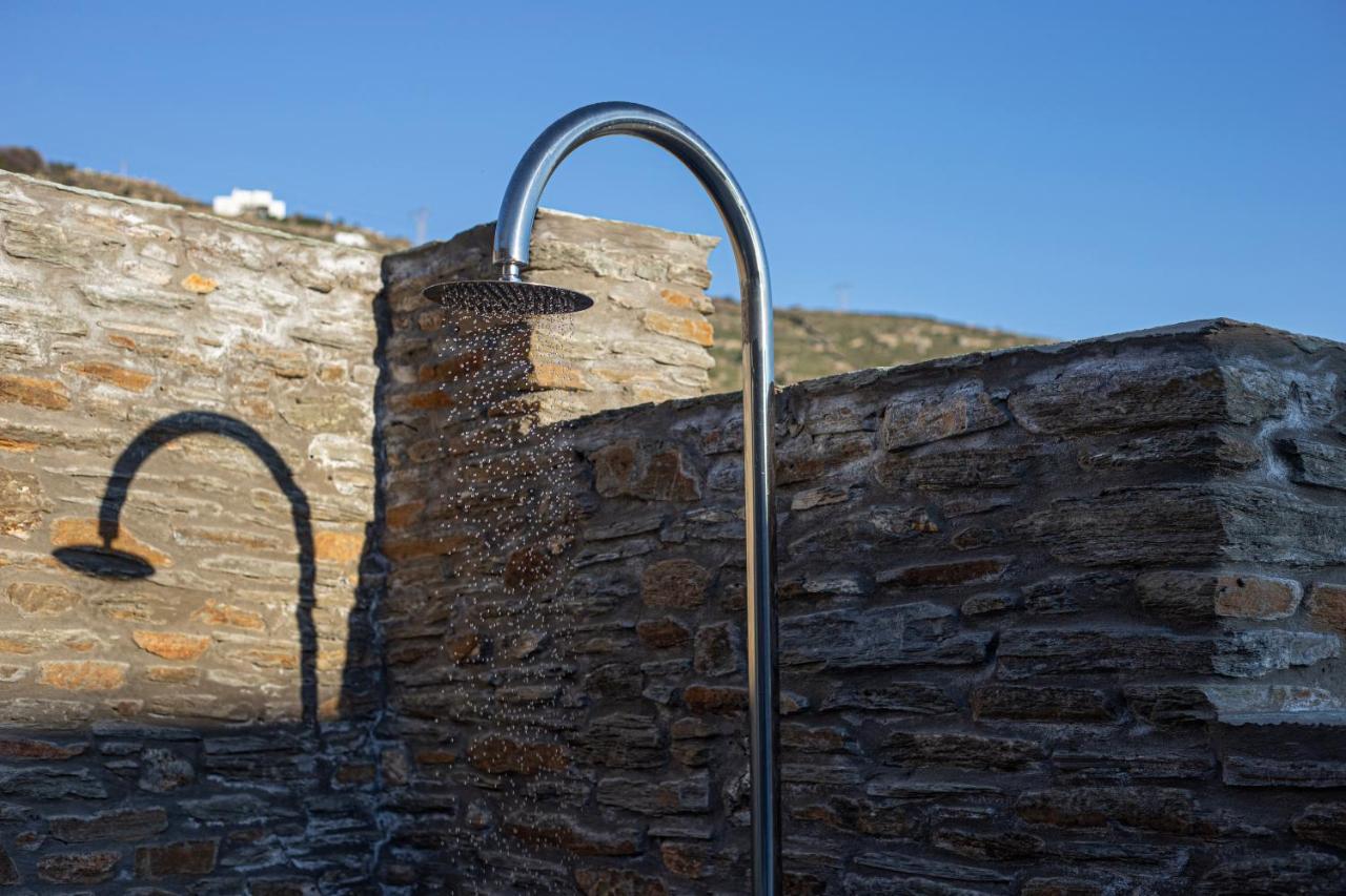Acron Andros - Luxury Villa With Private Pool Korthio Buitenkant foto