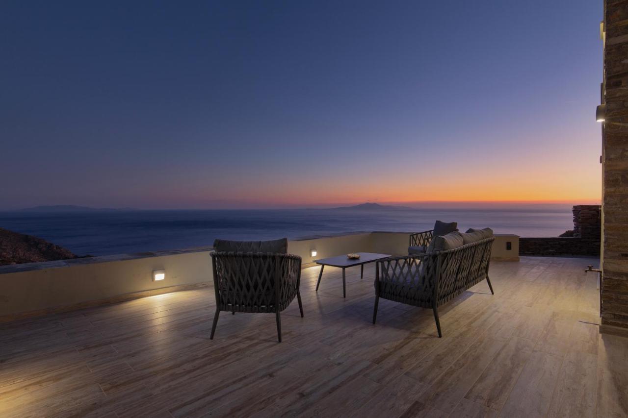 Acron Andros - Luxury Villa With Private Pool Korthio Buitenkant foto