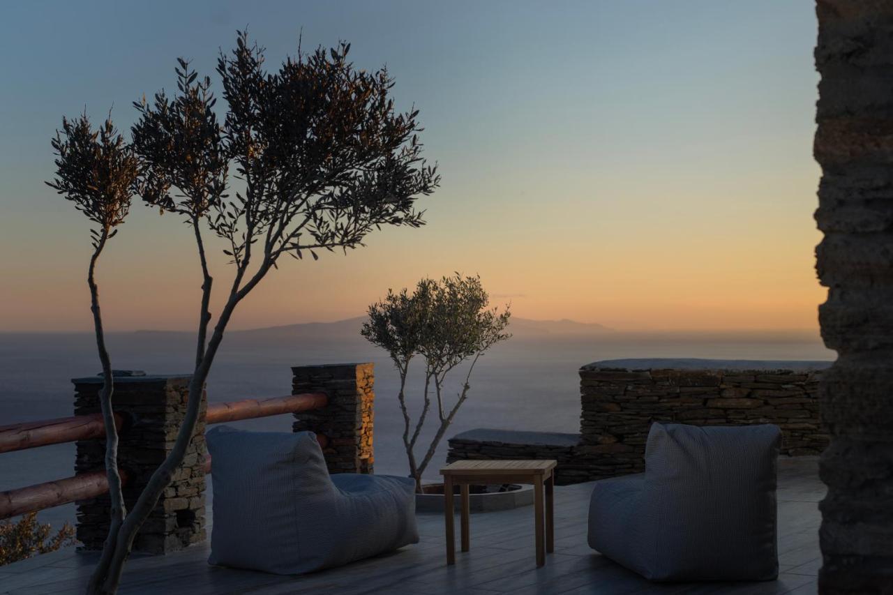 Acron Andros - Luxury Villa With Private Pool Korthio Buitenkant foto